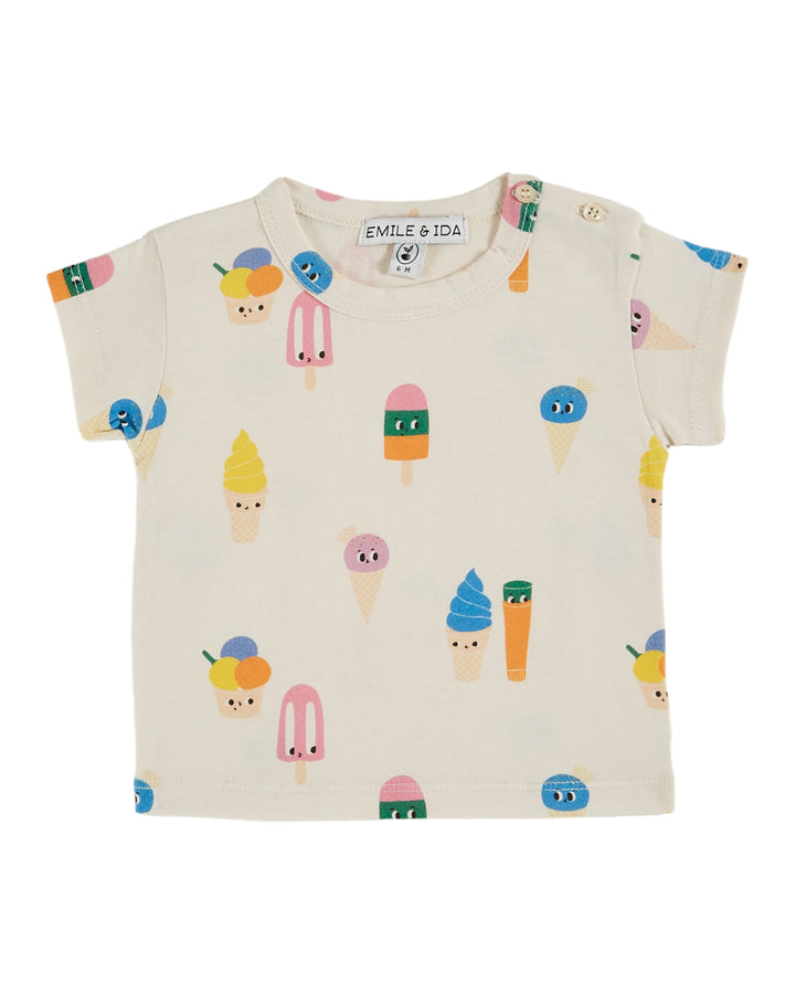 AB103A-ALL OVER PRINTED TEE SHIRT-ICECREAM