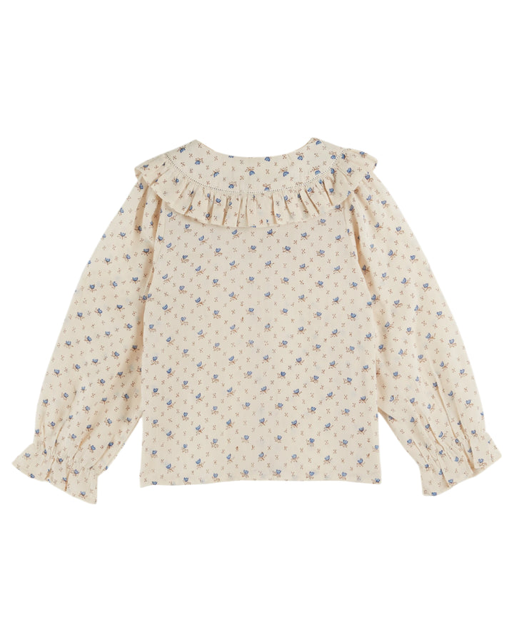 AC042-BLOUSE BLOCK PRINT-LAZULI