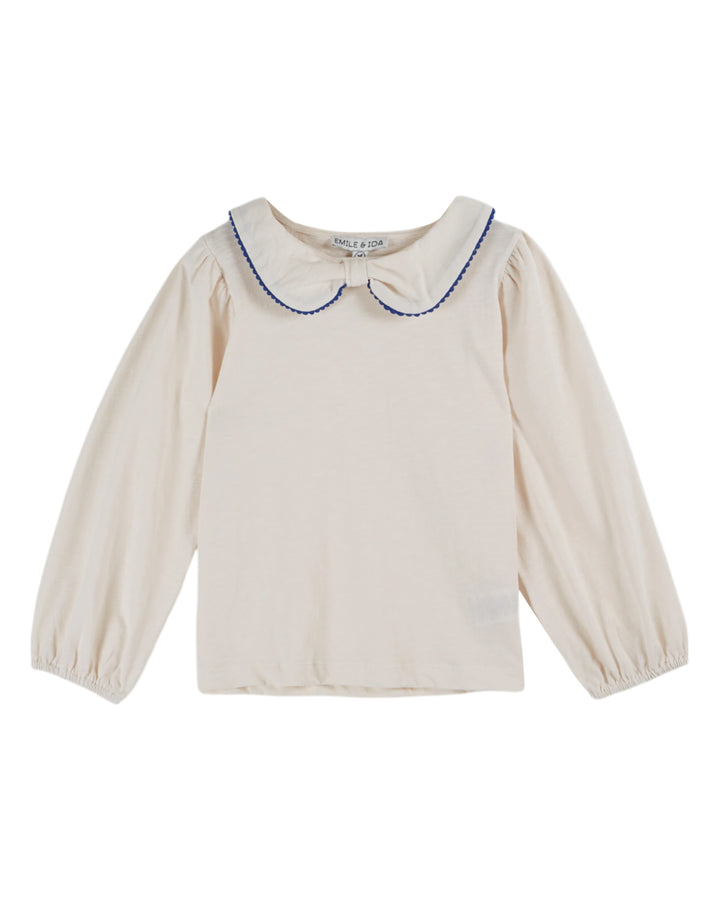 AC136-TEE SHIRT PICOTE-CREME