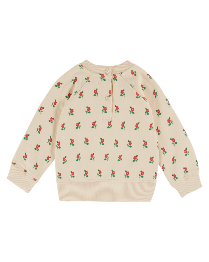 AC179-SWEAT IMPRIME ALL OVER-POPPY BRIOCHE
