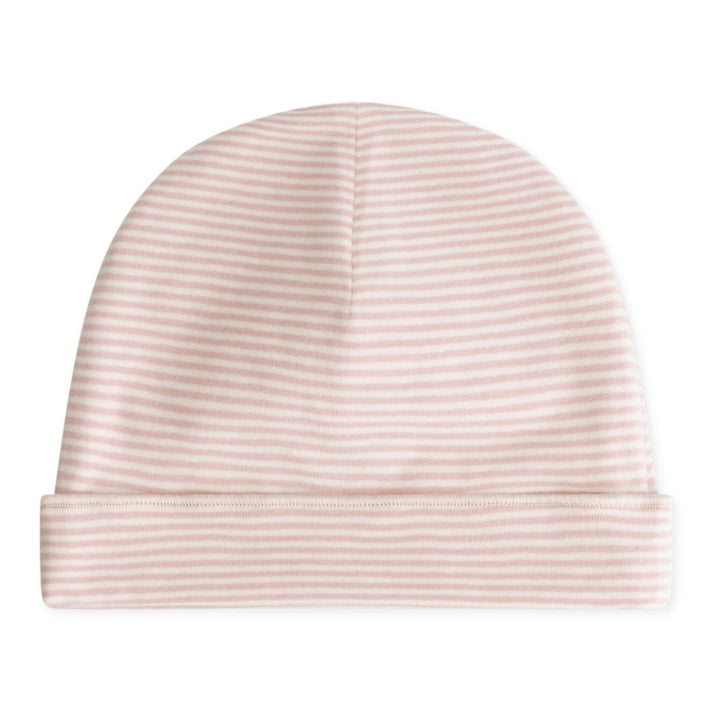 ACC014 BABY BEANIE FADED PINK - CREAM