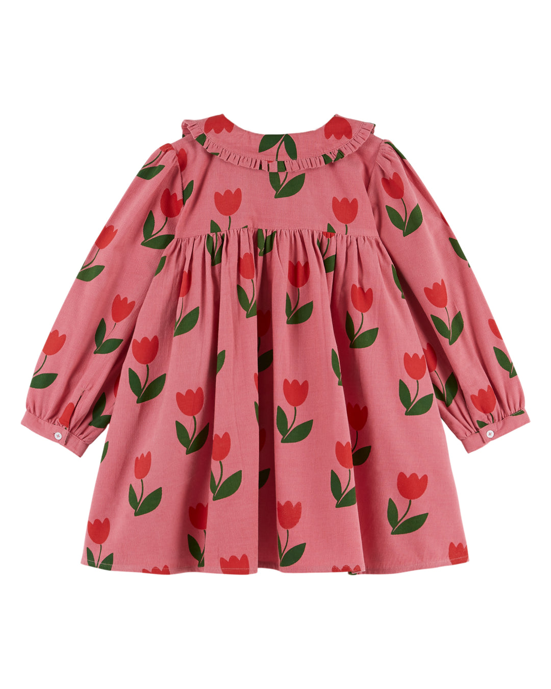 AE045B LOOSE FLOUNCE COLLAR DRESS - GRANDE TULIPE