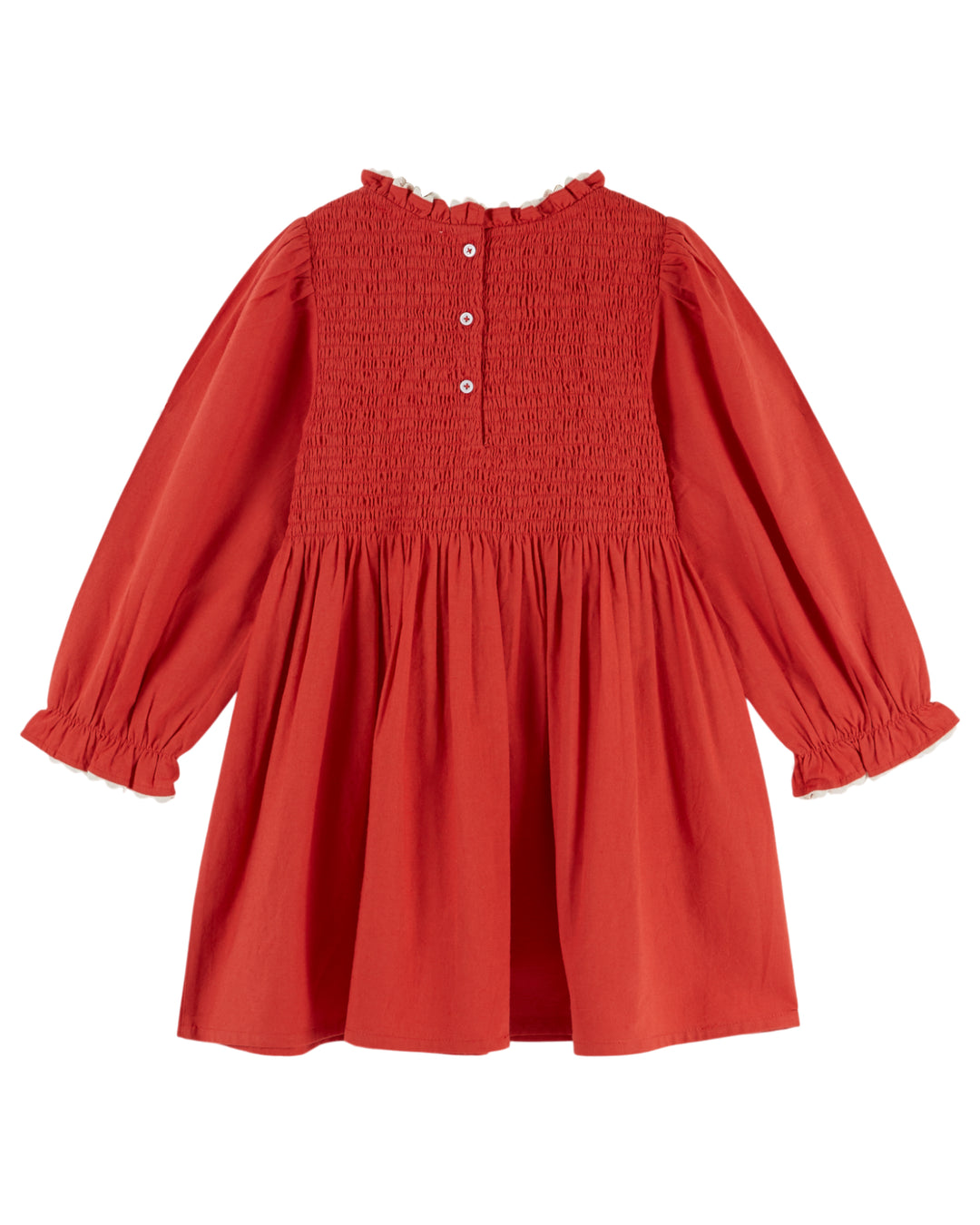AE058 EMBROIDERED SMOCKED DRESS - GRIOTTE