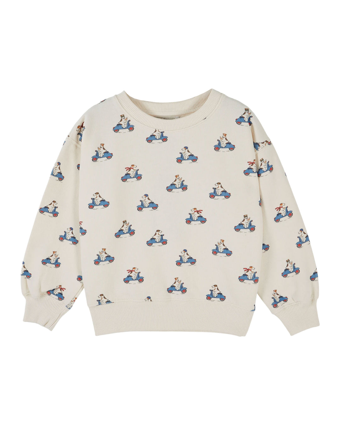 AE101 ALL OVER PRINTED SWEATSHIRT - GRAND DOG ECRU