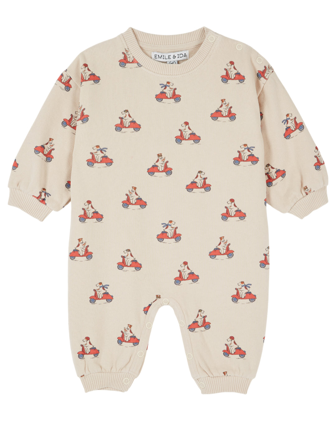AE104 BULKY PRINTED JUMPSUIT - GRAND DOG FARINE