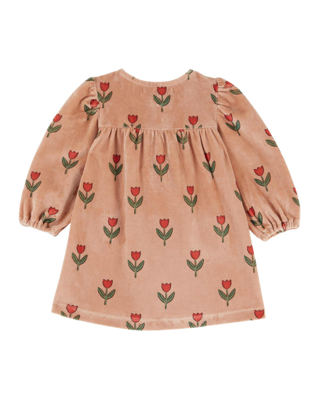AE114 BABY PRINTED VELVET DRESS - SOLIFLORE