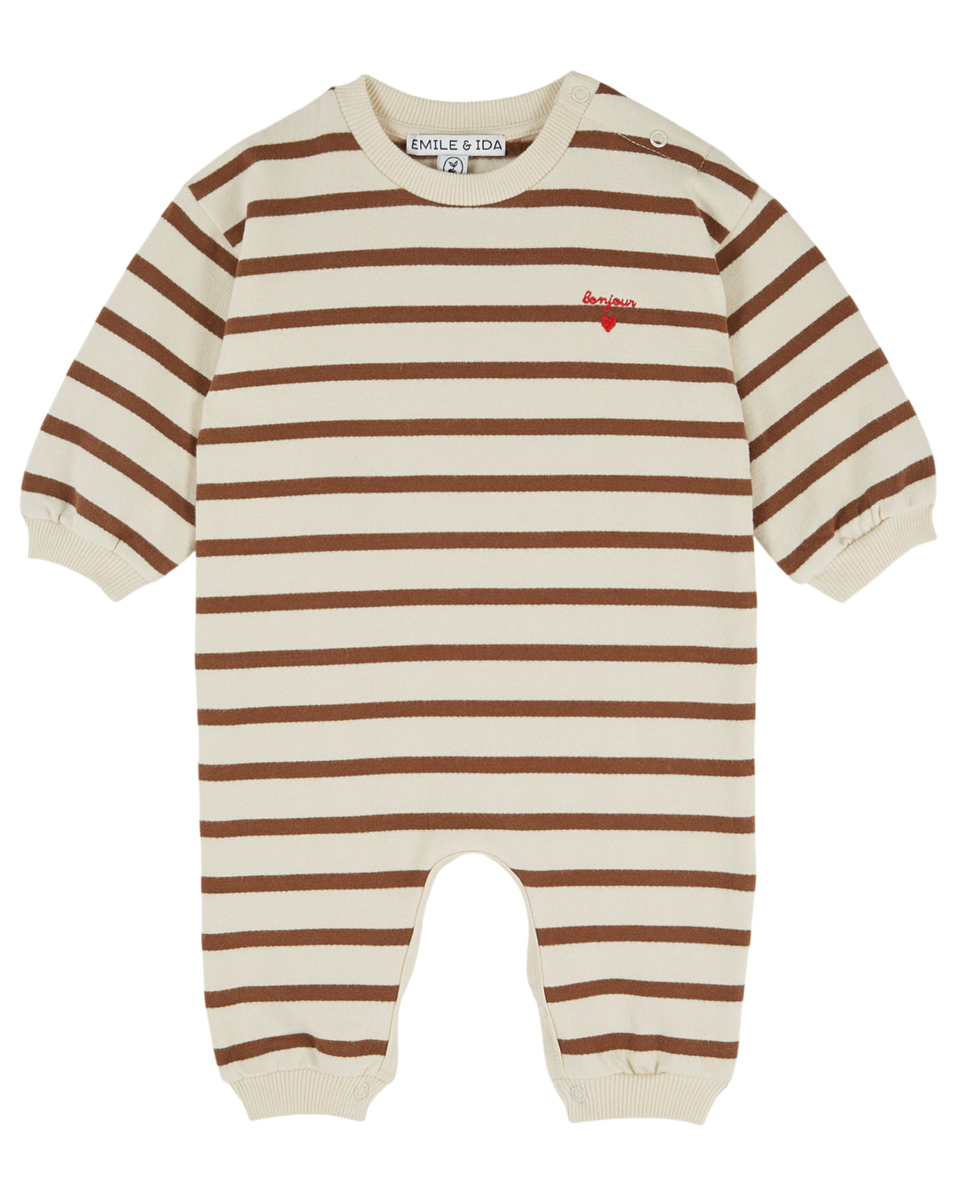 AE141A DUFFLE SAILOR STRIPED JUMPSUIT - MARIN EBENE