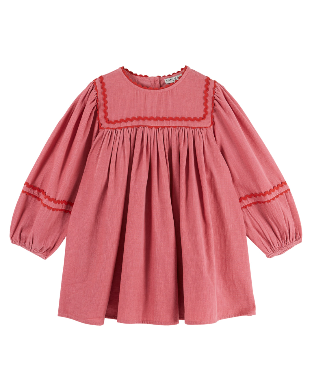 AE192 PLAIN VELVET DRESS - FRAMBOISE