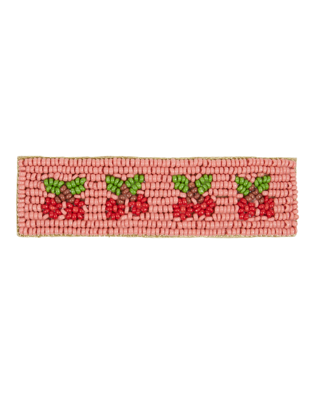 AEBARETTEPERLE1 CHERRY PEARL HAIRCLIP - CERISE PERLE