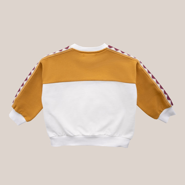 ANDREA SWEATSHIRT-Warm Amber/Butter Milk