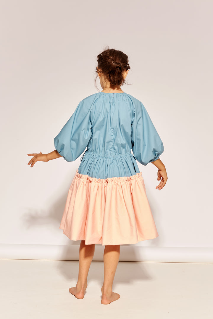 A SEAT AT THE TABLE DRESS - TWYLIGHT  PEACH FUZZ