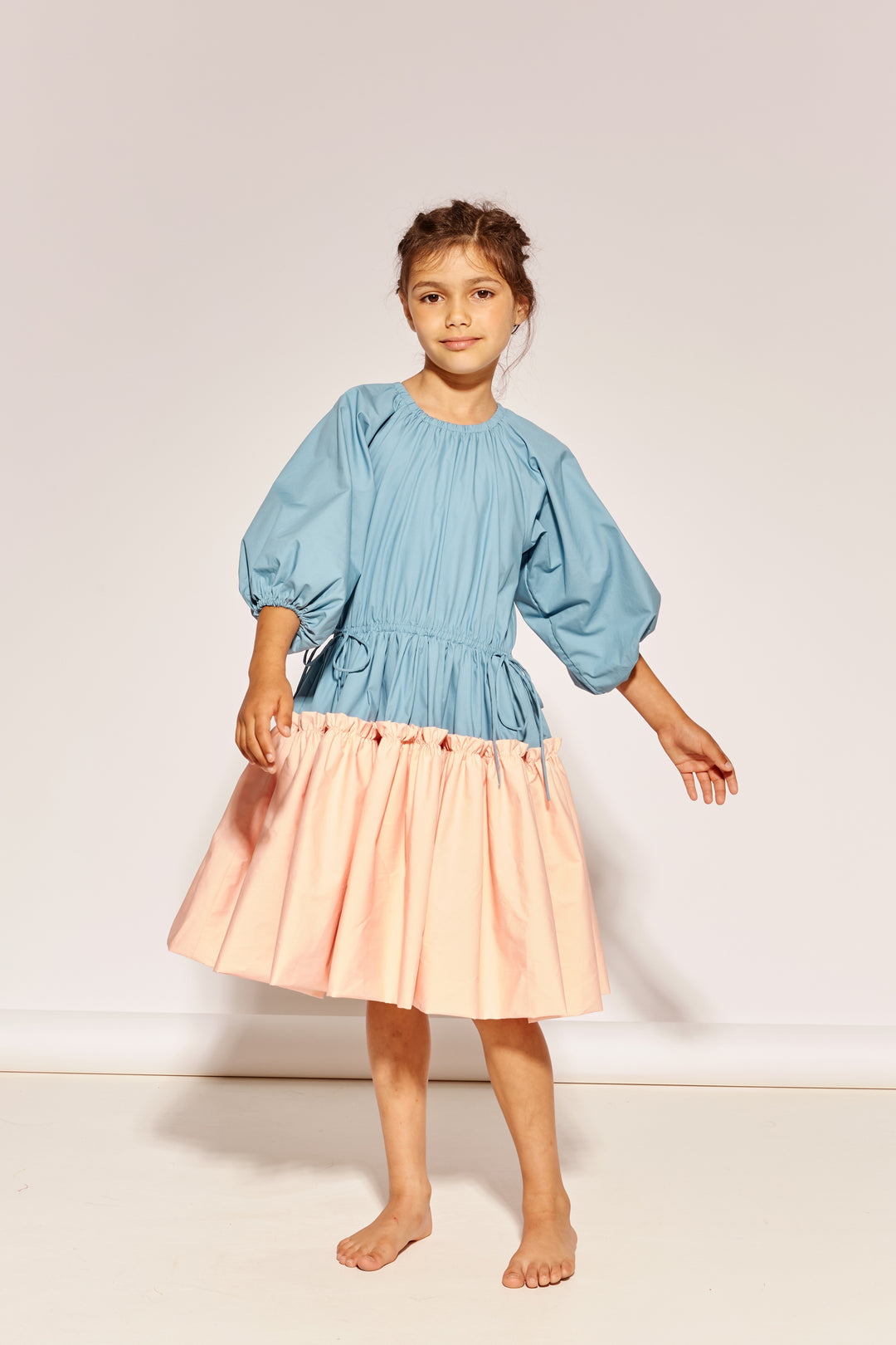 A SEAT AT THE TABLE DRESS - TWYLIGHT  PEACH FUZZ