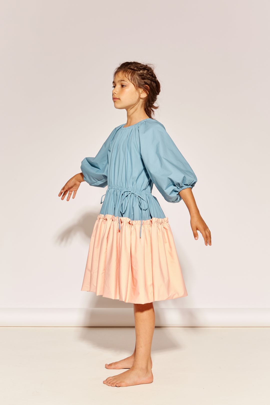 A SEAT AT THE TABLE DRESS - TWYLIGHT  PEACH FUZZ