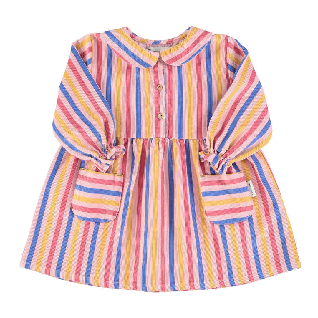 AW23.MN2303-Pink w/ multicolor stripes