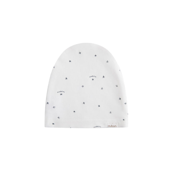 AW234-FOOTIE/HAT LOGO AND STAR PRINT - BLUE