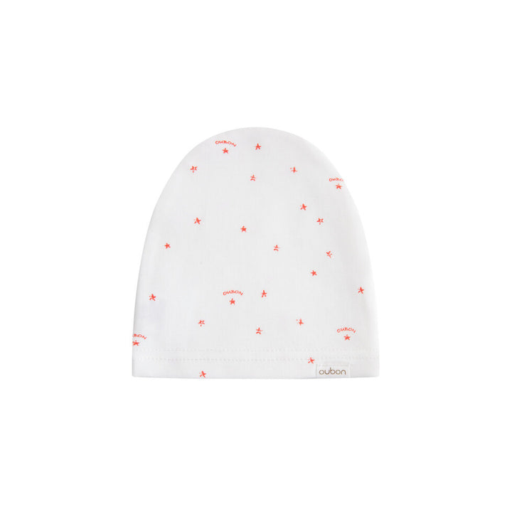 AW235-FOOTIE/HAT LOGO AND STAR PRINT - PINK