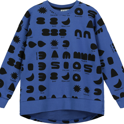 WHAT DO YOU SEE RELAXED SWEATER-Blue Quartz
