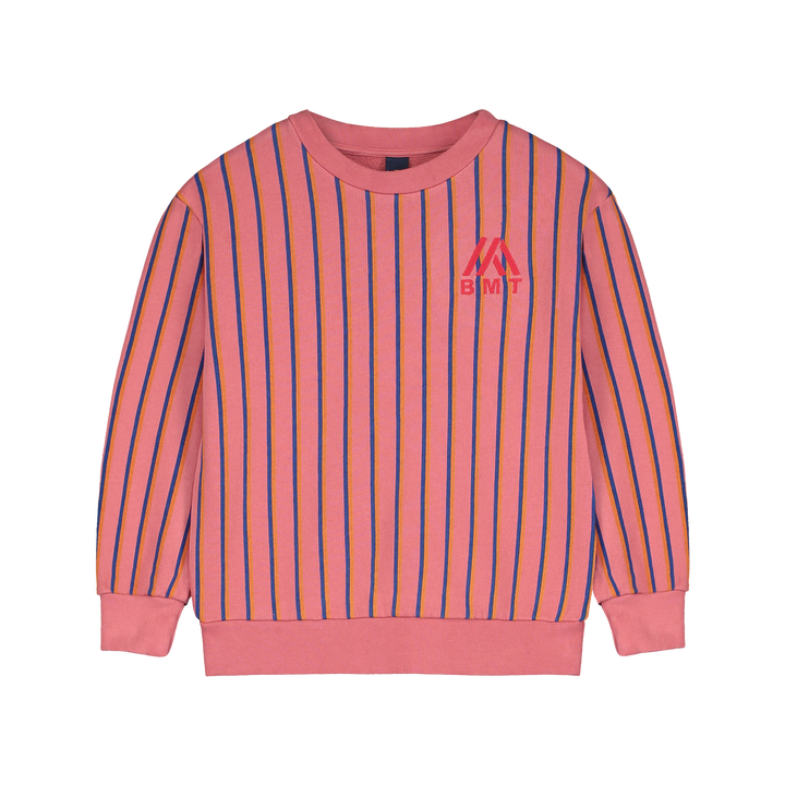 SW04-SWEATSHIRT ALLOVER 2V LINES-Dusty pink