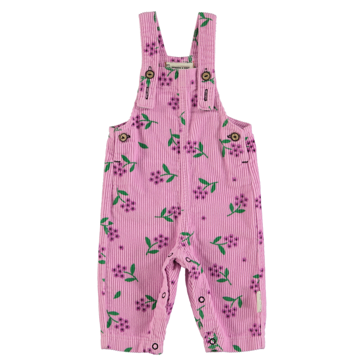 AW24.BM2407A-Pink corduroy w/ flowers allover