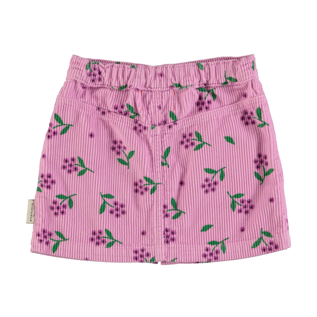 AW24.MN2412A-Pink corduroy w/ flowers allover