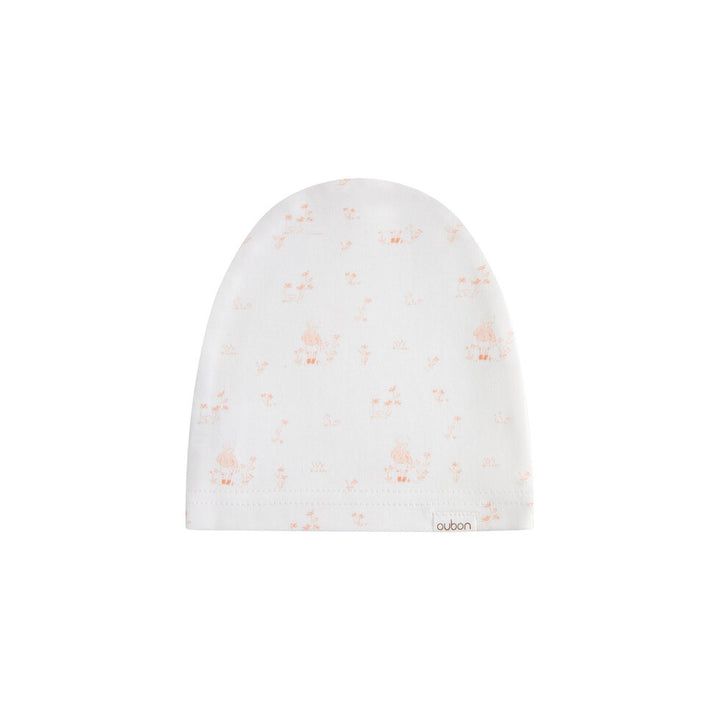 AW241-FOOTIE/HAT FOREST PRINT - PINK
