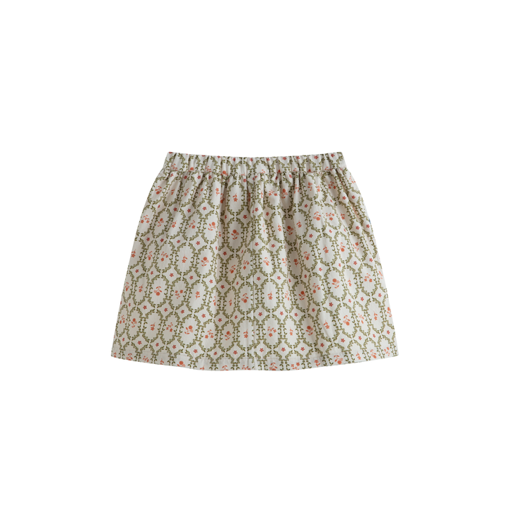 Priscilla Skirt Long Cream Sage