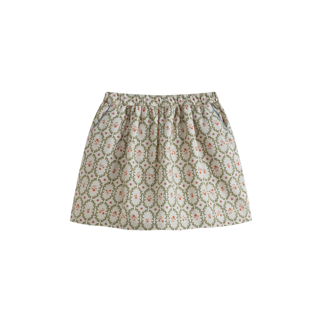 Priscilla Skirt Long Cream Sage