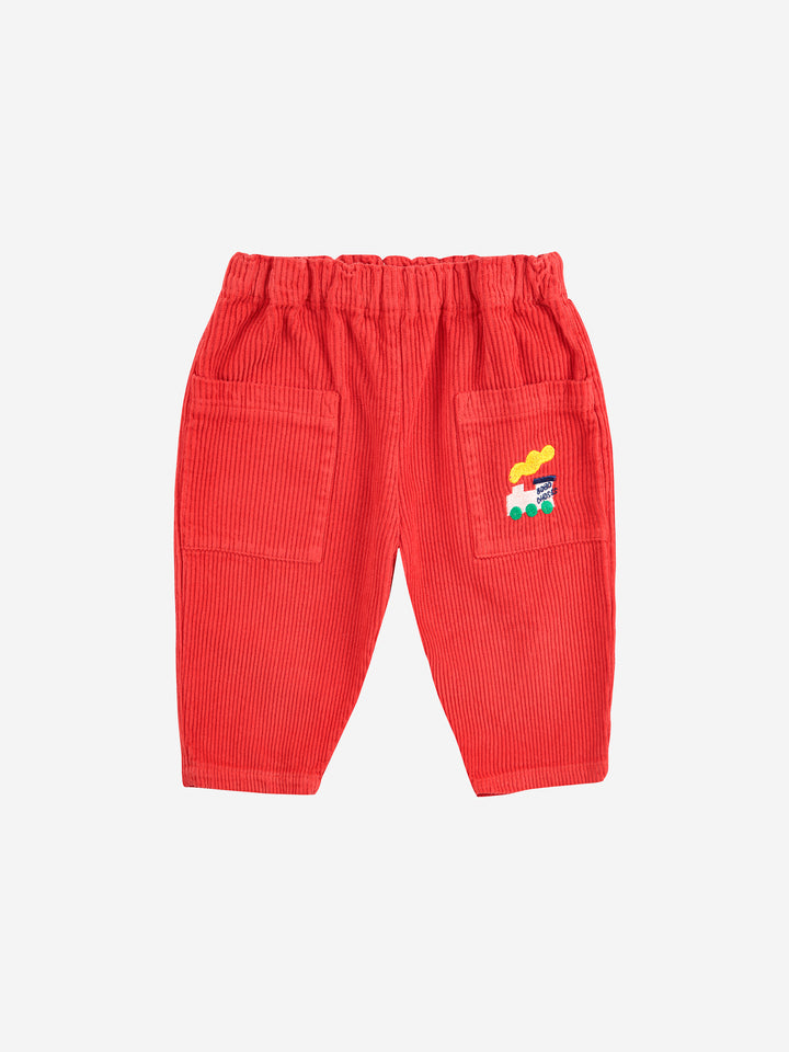 B225AB084-Bobo Choo Choo corduroy pants-RED