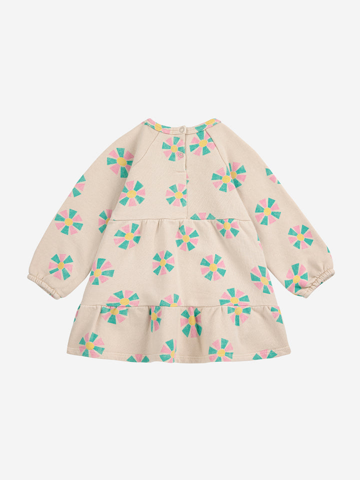 B225AB087-Kaleidoscope all over dress-OFFWHITE