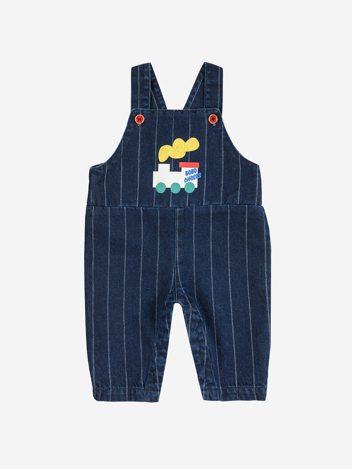 B225AB092-Bobo Choo Choo denim dungaree-MIDNIGHT BLUE