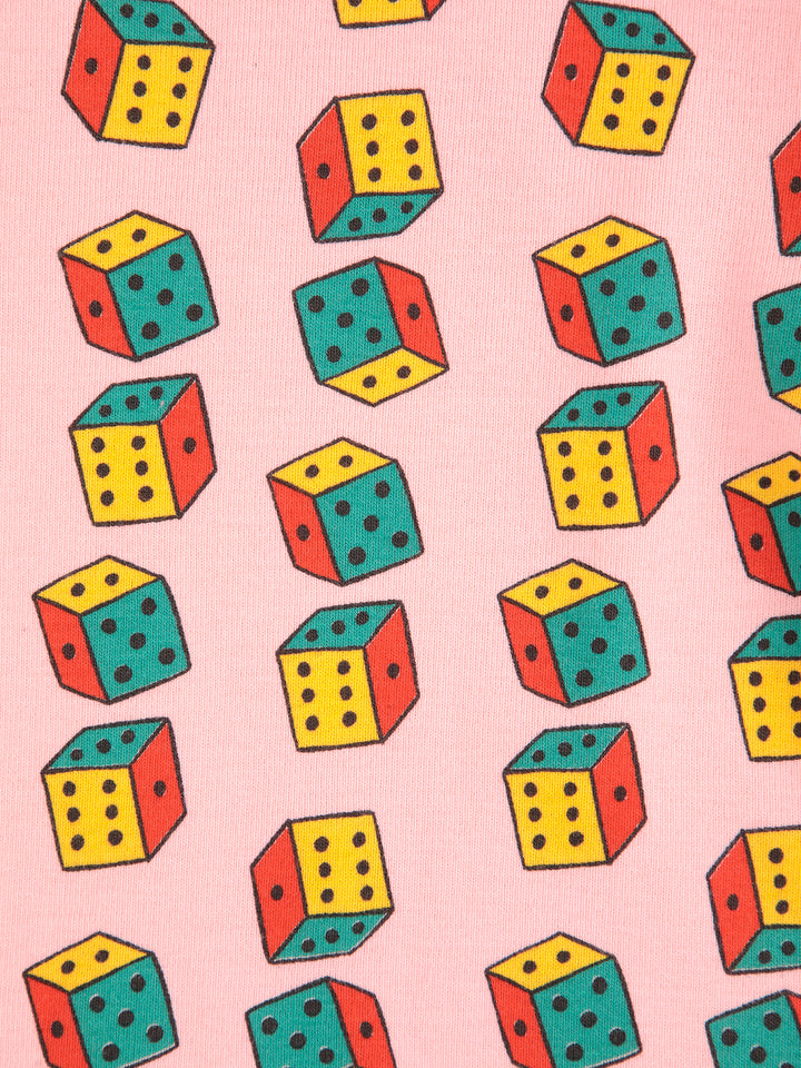 B225AC025-Dices all over turtle neck T-shirt-PINK