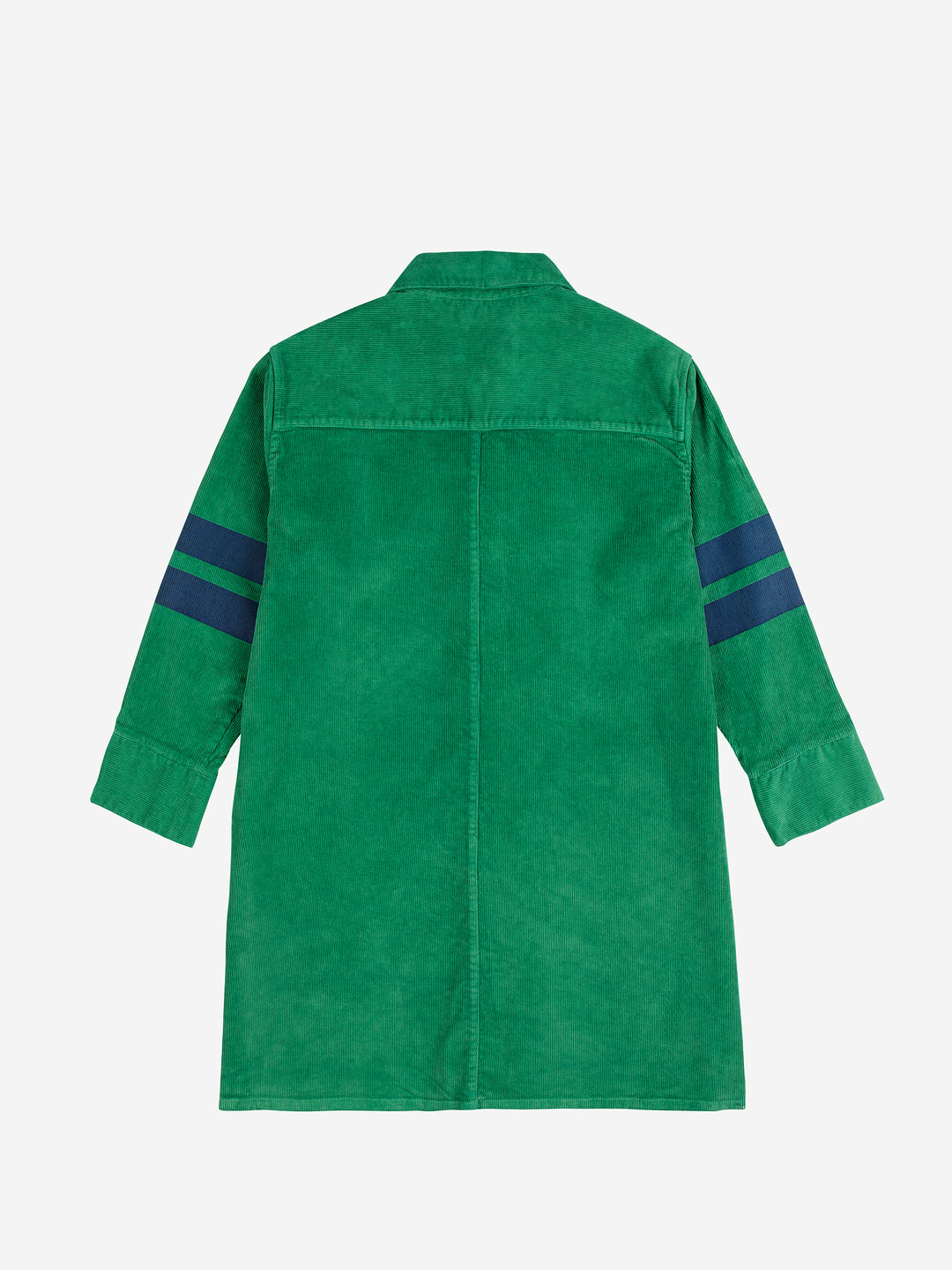 B225AC090-Tic Tac Toe corduroy shirt dress-GREEN