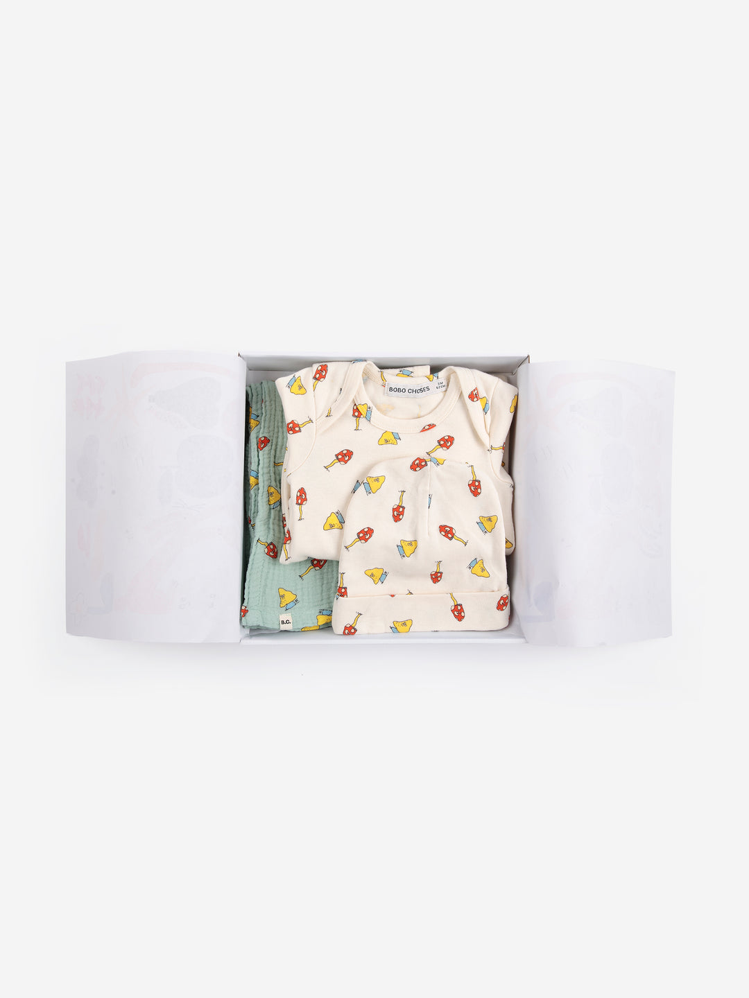 B226AB024 MUSH MONSTER ALL OVER GIFT SET - OFFWHITE