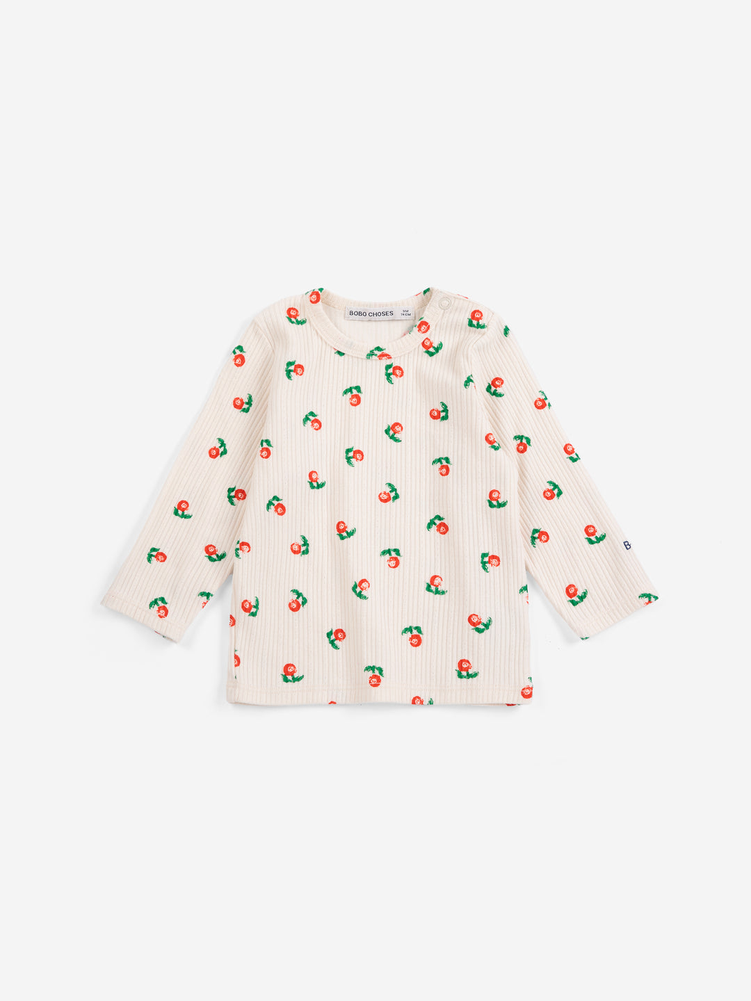 B226AB047 STAMP BLOOM ALL OVER T-SHIRT - OFFWHITE