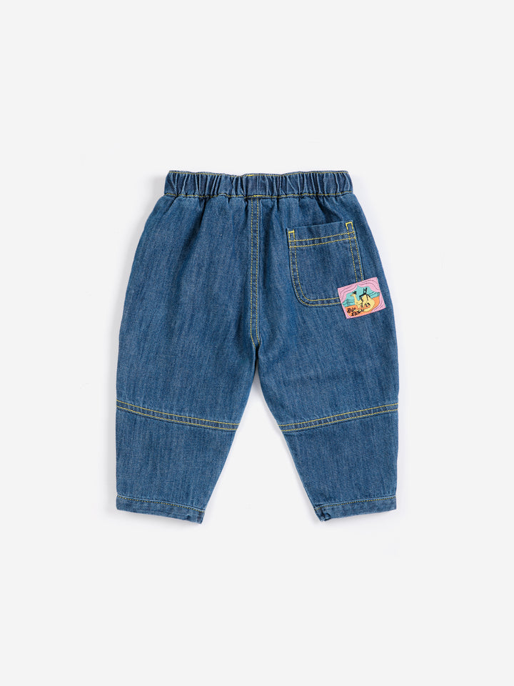 B226AB080 TAXI SAURUS TAG DENIM PANTS - MIDNIGHT BLUE