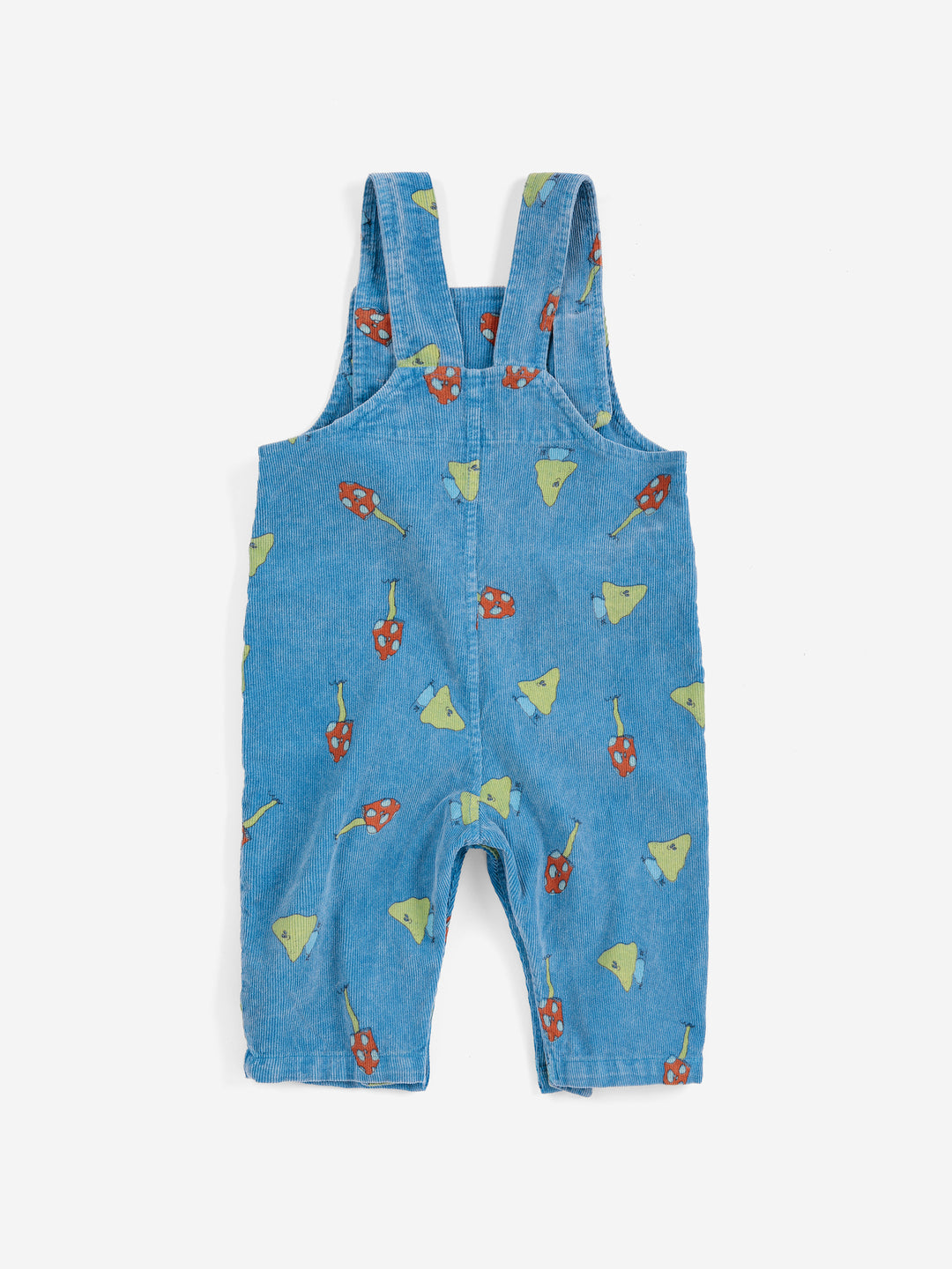 B226AB084 MUSH MONSTER DUO ALL OVER CORDUROY OVERALL - BLUE