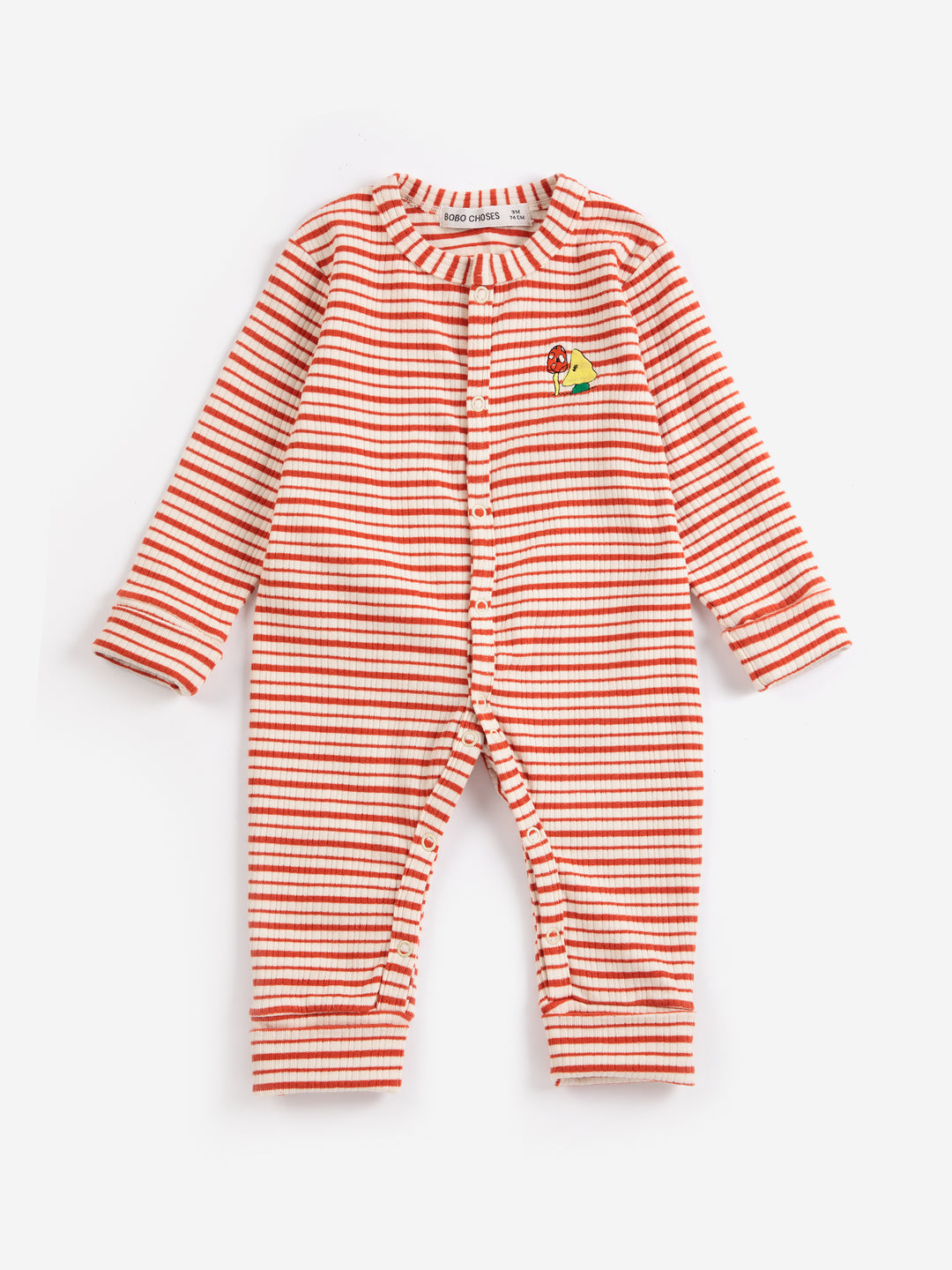 B226AB088 MUSH MONSTERS DUO STRIPES OVERALL - OFFWHITE
