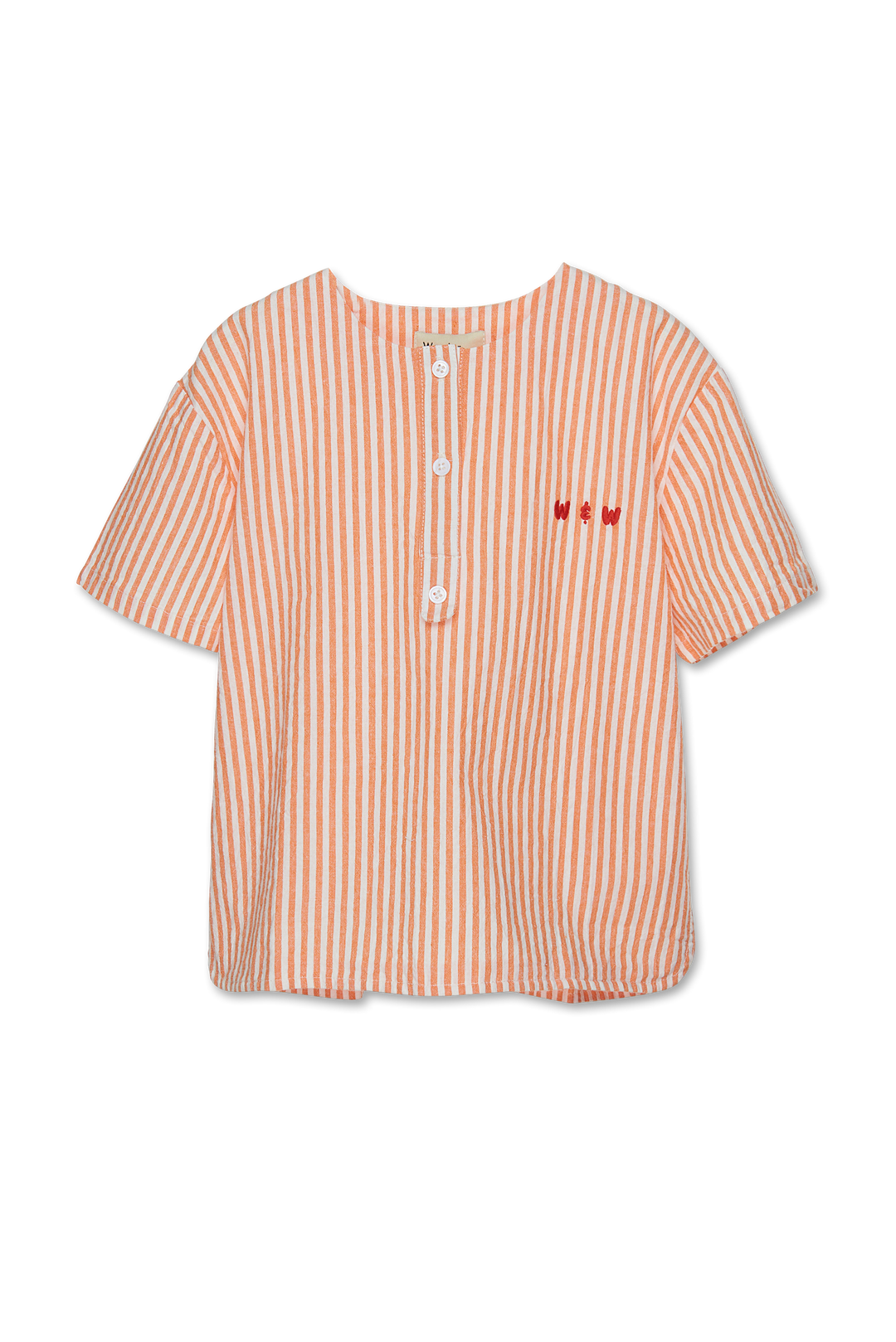 B24138-HENLEY SHIRT-orange stripe