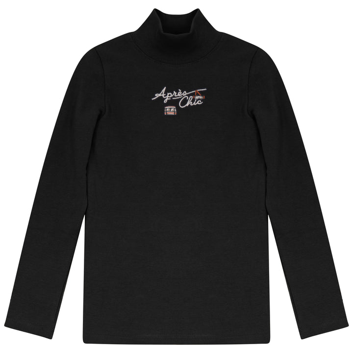 B2732BK/RU GIRL APRES CHIC MOCKNECK-Black/Rust