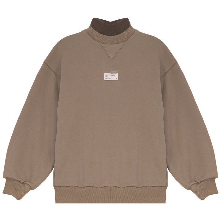 B2733TA BOY SWEATSHIRT W MOCKNECK-Taupe