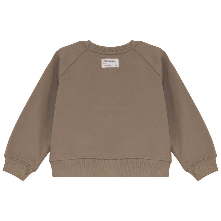 B2734TA GIRL SWEAT CARDIGAN-Taupe