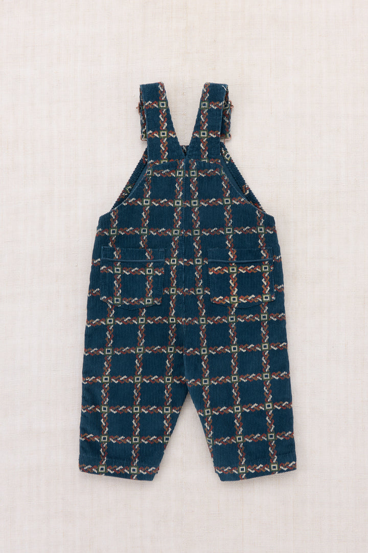 B5214F26-0F2 BABY CORDUROY CARPENTER OVERALL - MARINE BLUE PORTICO
