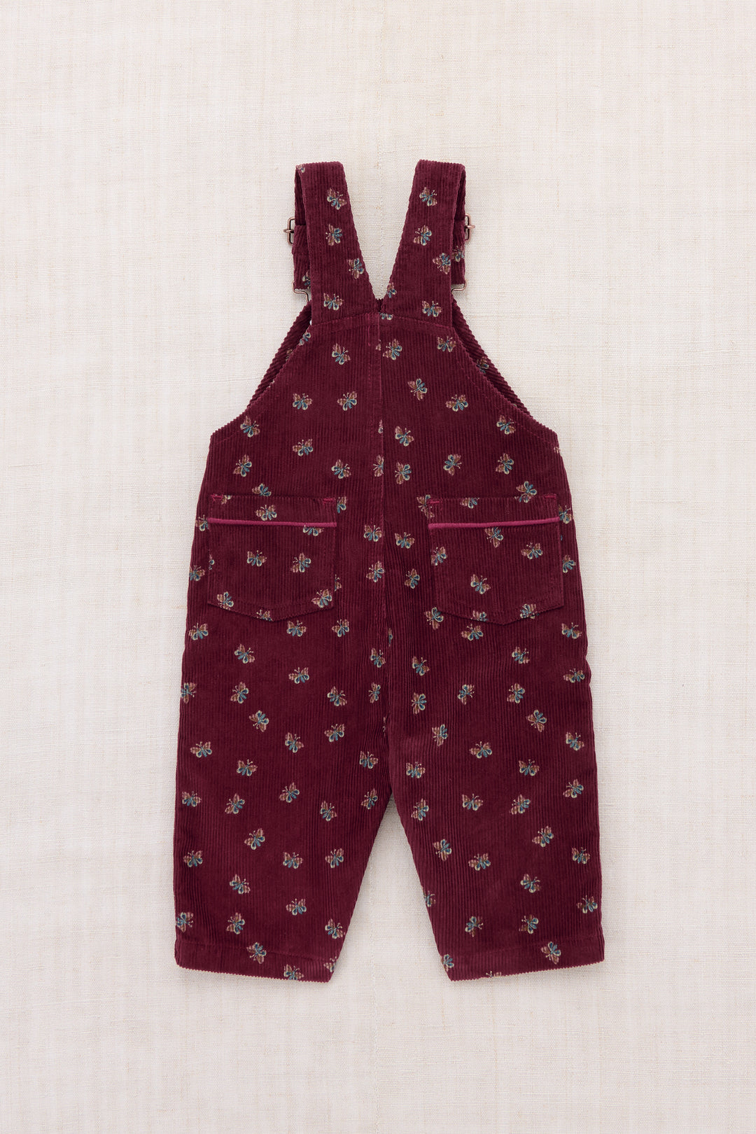 B5214F26-1AE BABY CORDUROY CARPENTER OVERALL - CAMBRIDGE MARIPOSA