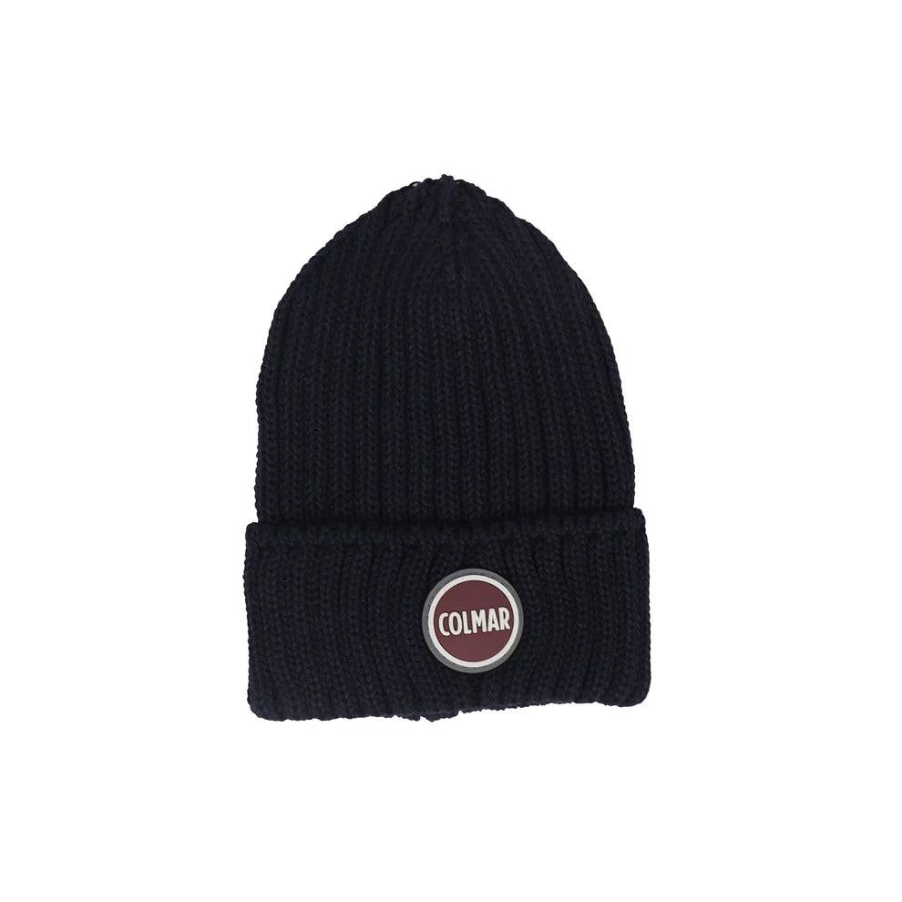 53000081N/2YB STOCKING STITCH MIX WOOL HAT - NAVY BLUE