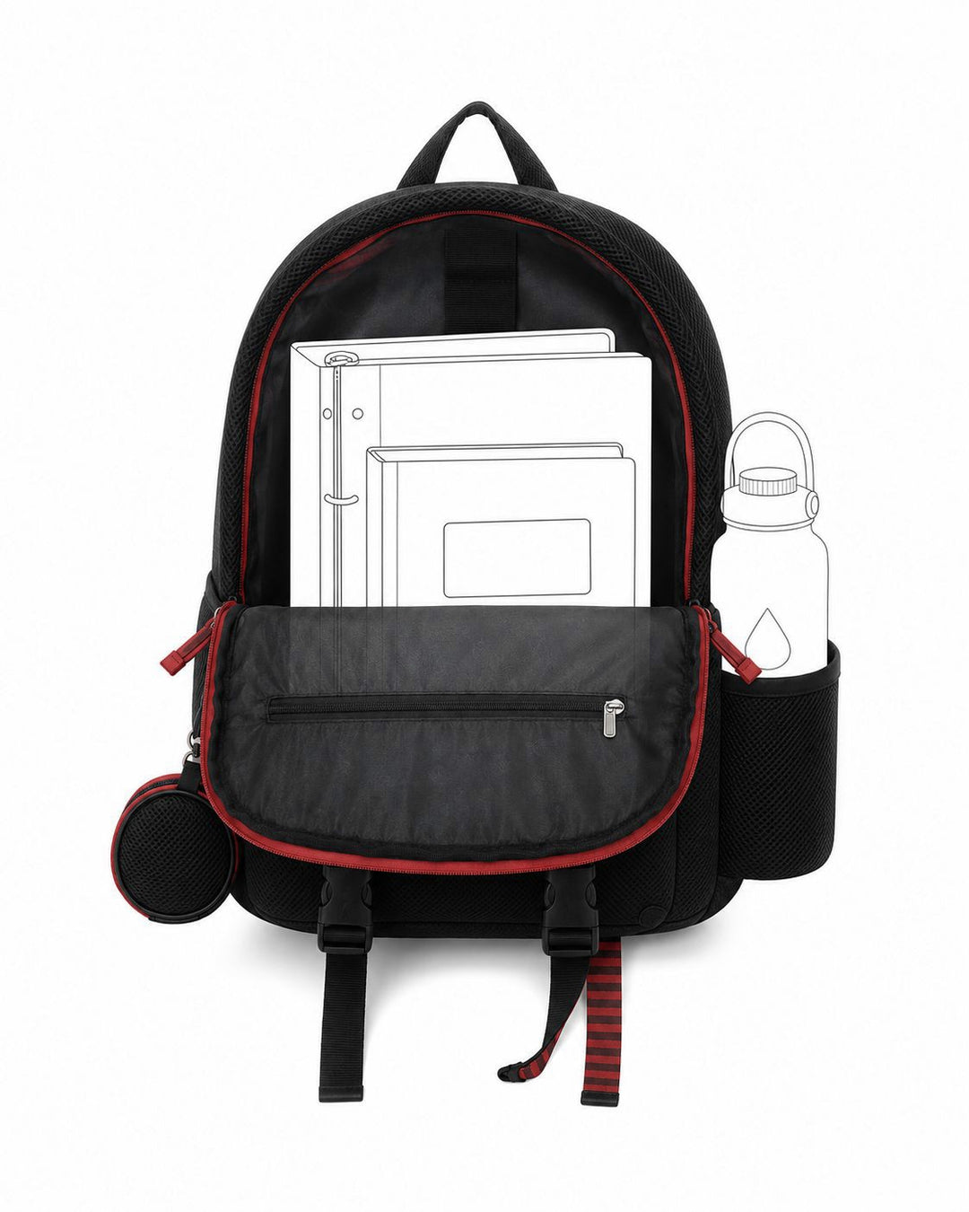 Beans Big Backpack Red