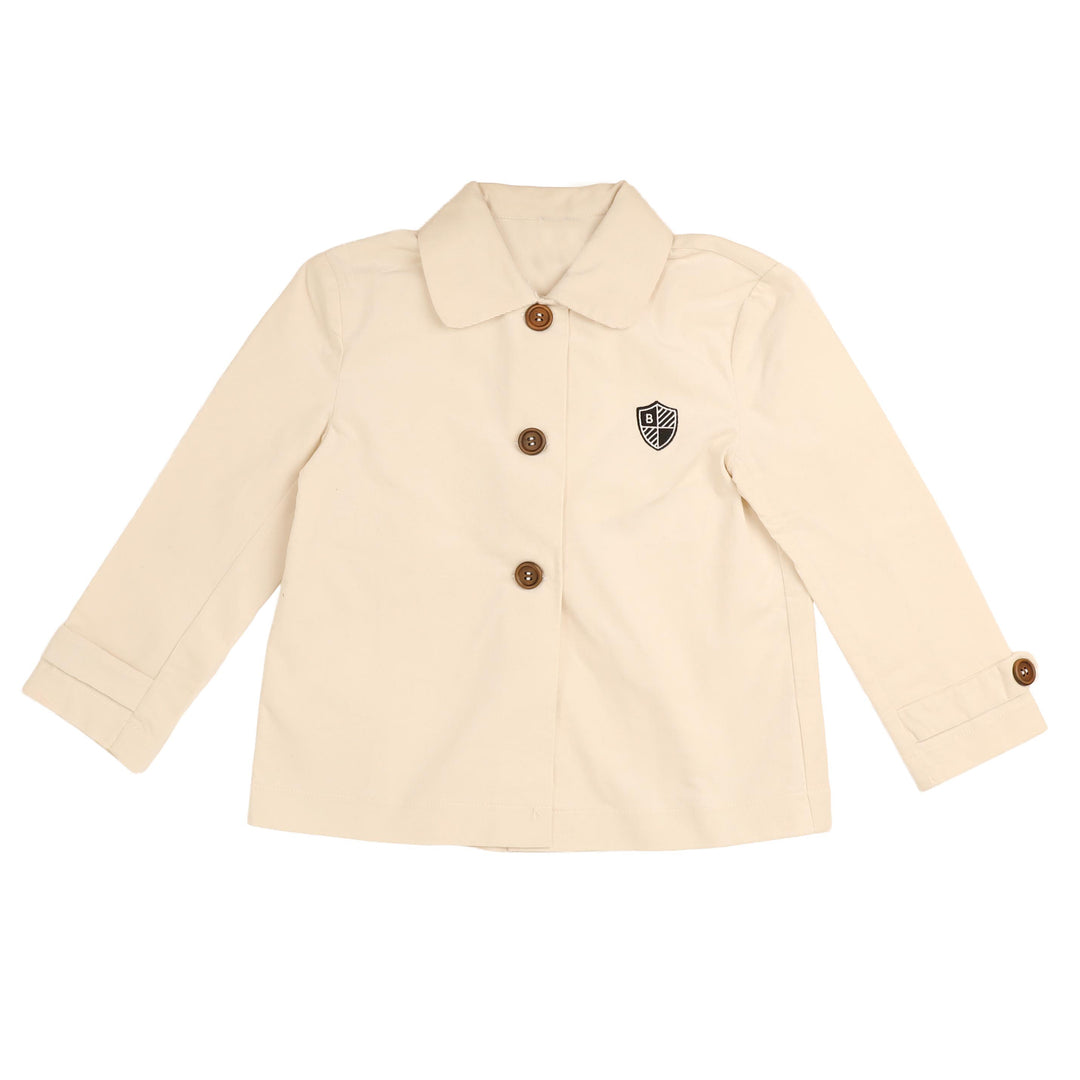 BJ1920 TRENCH JACKET WITH CUFF TABS - IVORY