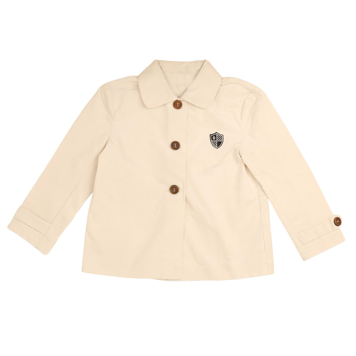 BJ1920 TRENCH JACKET WITH CUFF TABS - IVORY