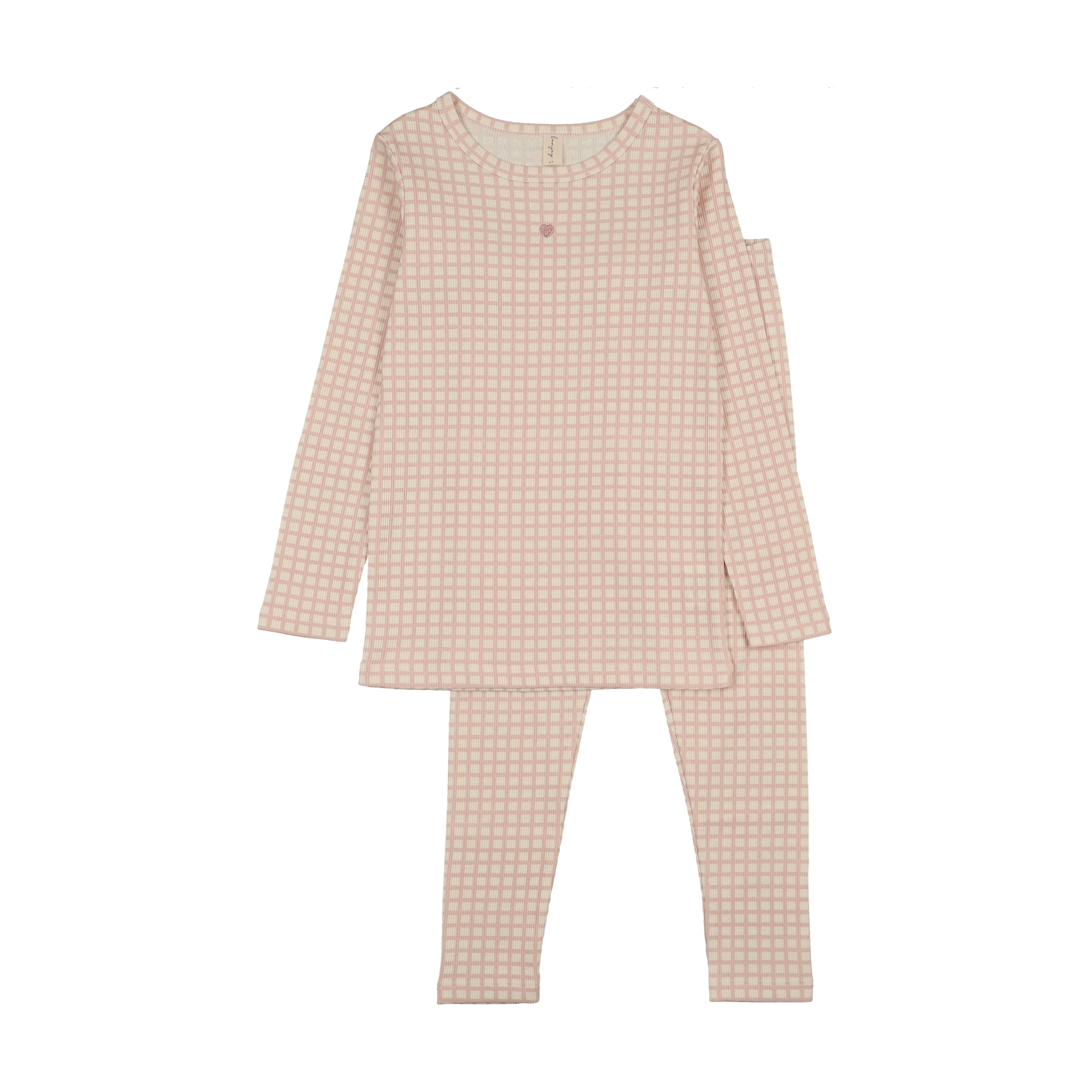 BLSS26034LP-Long Sleeves Pajamas-Pink Heart – whoopikids