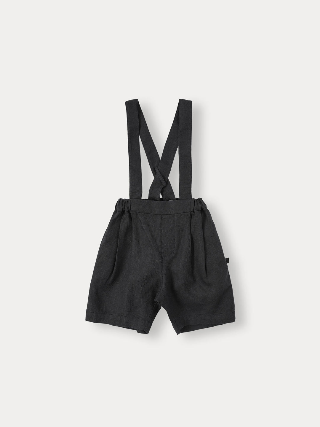 BNE26SHP04 SUSPENDER LINEN HALF PANTS - DARK NAVY