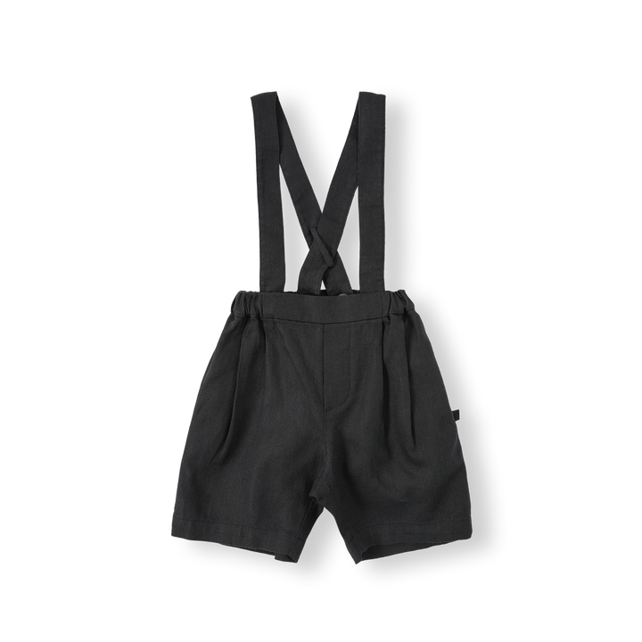 BNE26SHP04 SUSPENDER LINEN HALF PANTS - DARK NAVY